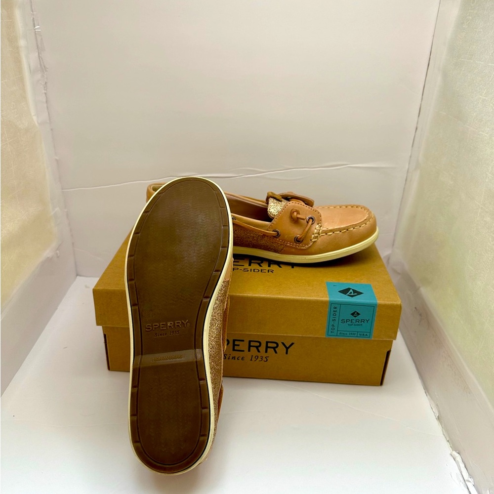 SPERRY Coil IVY Rose SPARKLE Boat Shoe Size 6 M ~New With Box